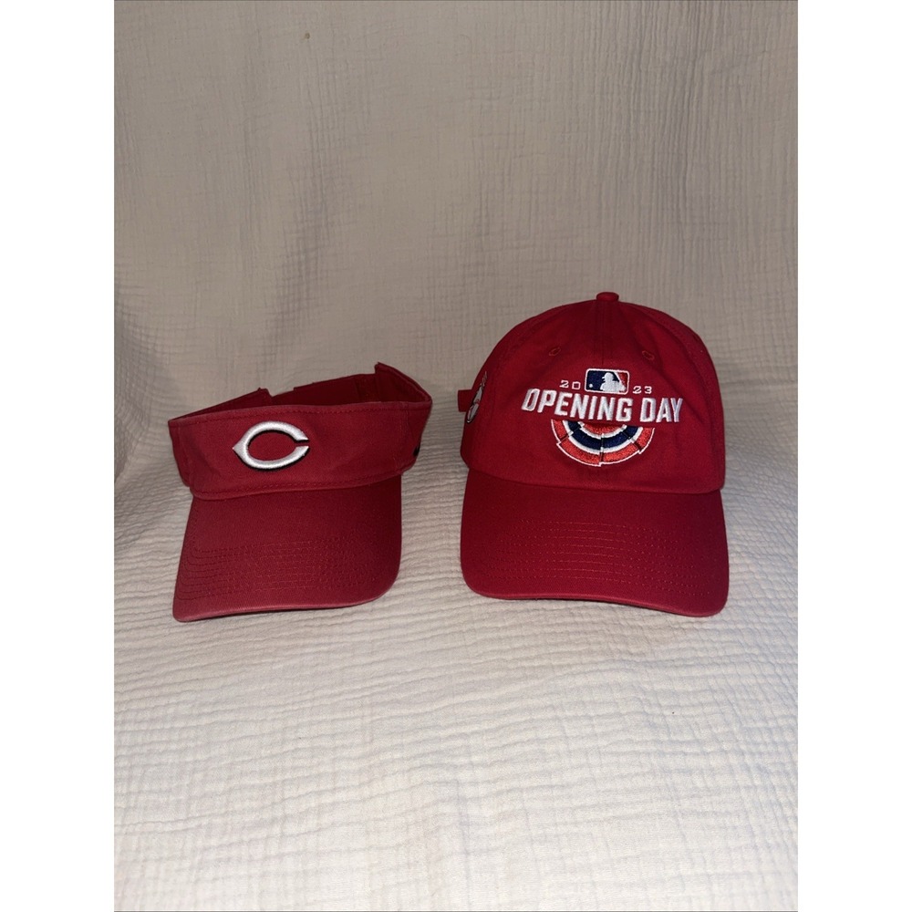 Cincinnati Reds Nike Visor Genuine MLB Merchandise & 2023 Hat Opening Day '47